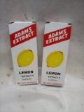 Adam’s Extract Lemon Extract. Qty 2- 1.5 fl oz Bottles.