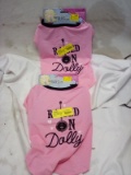 Dolly Parton Medium Dog Shirts. Qty 2.