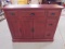 Beautiful Solid Wood Painte Console Cabinet w/ 5 Drawers & 3 Doors