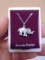 Ladies Pewter Elephant Pendant & Necklace