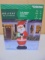 Holiday Living 7ft Airblown Santa w/ Gift