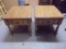 2 Matching Solid Wood End Tables
