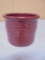 Small Longaberger Pottery Woven Traditions Paprika Red Crock