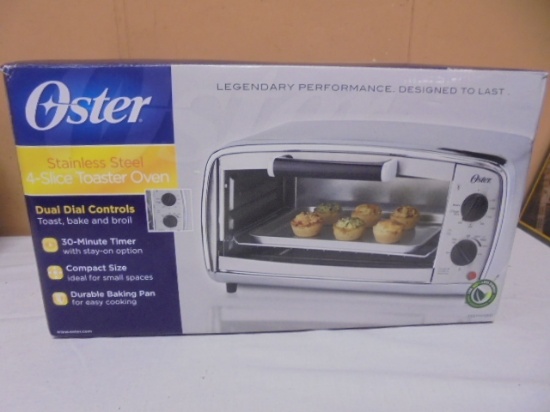 Oster Stainless Steel 4 Slice Toaster Oven