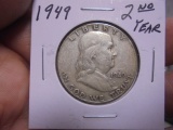 1949 Silver Franklin Half Dollar