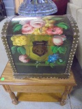 Beautiful Hand Painted Wooden Chest