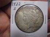 1922 S Mint Silver Peace Dollar