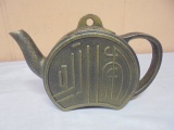 Cast Iron Enameled Inside Tea Pot