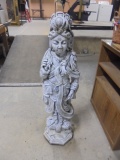 Large Asian Goddess Cement Garden Statue