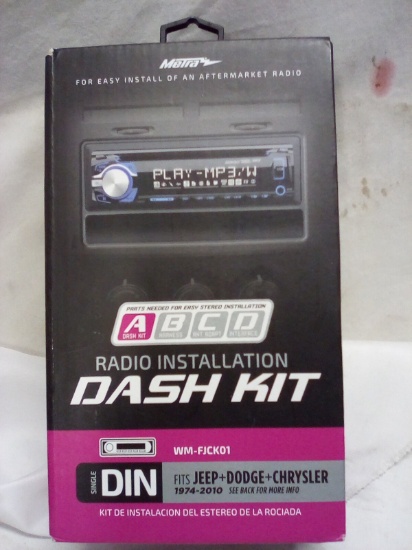 QTY 1, Radio Installation Dash Kit, fits Jeep, Dodge, Chrysler 1974-2010