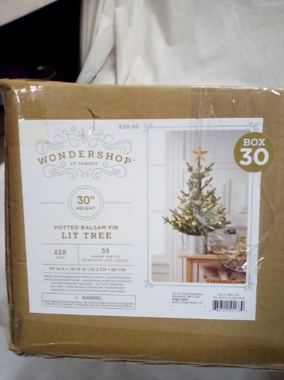 Wondershop 30” Potted Balsam Fir lit Christmas Tree
