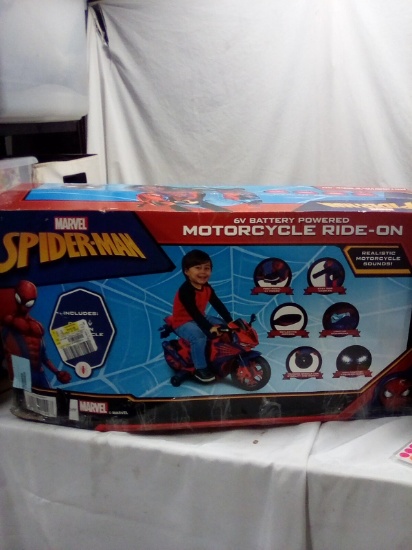 Marvel Spiderman 6v Battery Powered Motorcycle Ride On