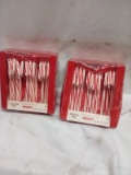 Two Boxes of 12 Peppermint Candy Canes