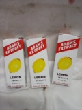QTY 3 Lemon extract, 1.5 fl oz each