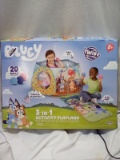 Bluey 3-in1 Activity Playland Ball Pit, Play Mat & Musical Plush Toy