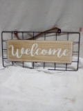 QTY 1 Hanging “Welcome” Decor with Leather strap