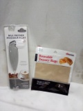 Milk Frother & Reusable Toaster Bags