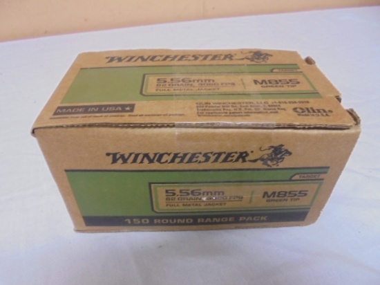 150 Round Box of Winchester 5.56mm Rifle Cartridges