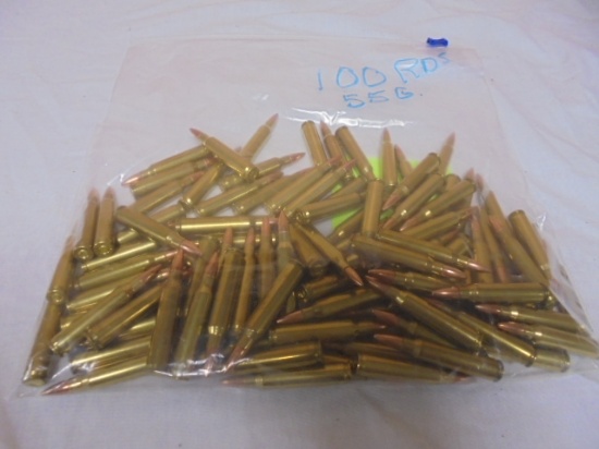 100 Round Bag of .223 Remington Rifle Cartridges