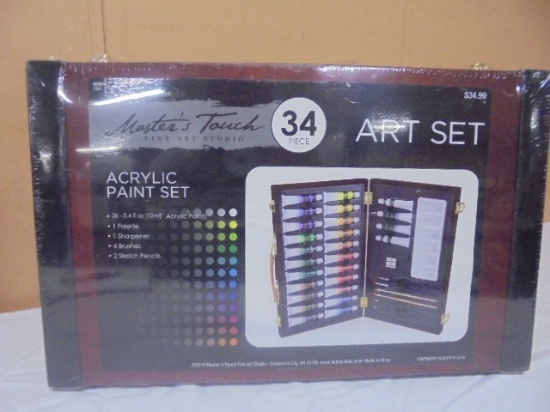 Master's Touch 34pc Art Set in Wood Case