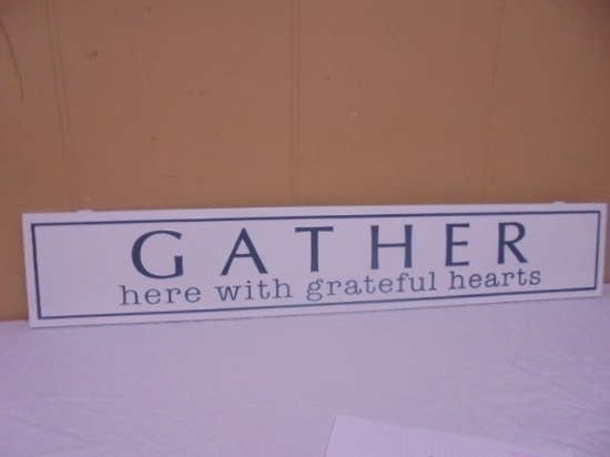 "Gather" Metal Wall Art Décor Sign