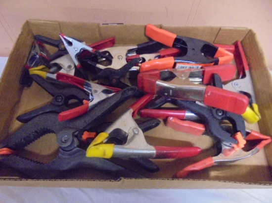 Large Group of Assorted Spring Clamps