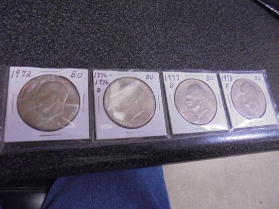 1972/1976 D/1977 D/1978 D Eisenhower Dollars