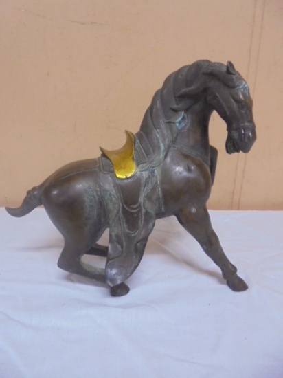 Beautful Bronze & Brass Horse Statue