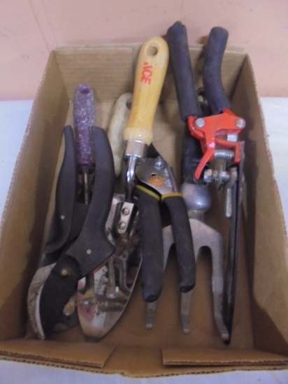 Large Group of Hand Gardening Tools