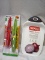 QTY 1 Chop & Scoop Cutting board and a set of food prep knives