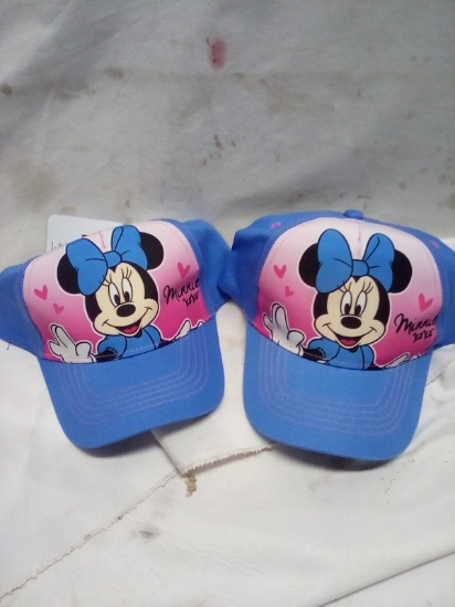 Disney Kids Minnie Mouse Hats. Qty 2.