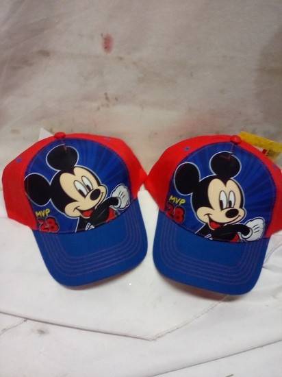 Disney Kids Mickey Mouse Hats. Qty 2.