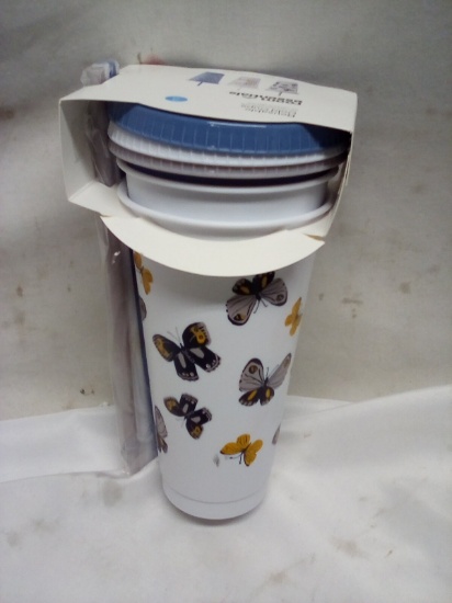 Room Essentials Reusable Cold Cups. Qty 3 Pack W/ Straws.