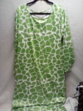 QTY 1 Green and white dress, size 3x