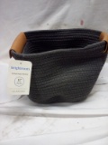 QTY 1 Brightroom Coiled rope basket 11in grey and brown 11 x 10 x 8in