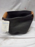 QTY 1 Brightroom Coiled rope basket 11in grey and brown 11 x 10 x 8in