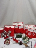 QTY 13 Christmas ornaments/ mini stockings