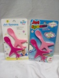Baby Jet Spoons. Qty 2- 2 Packs. BPA Free.