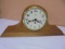 Ridgeway 2 Jewel Oak Case Wind-Up Mantel Clock