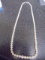 17in Ladies Pearl Necklace w /14kt Gold Clasp