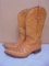 Pair of Men's Botas Aligator & Leather Hand Crafted Cowboy Boots