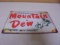 Metal Mountain Dew Advertisement Sign