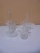 Group of 4 Beautiful Crystal Baskets