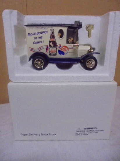 Pepsi Cola Die Cast Delivery Truck  Bank