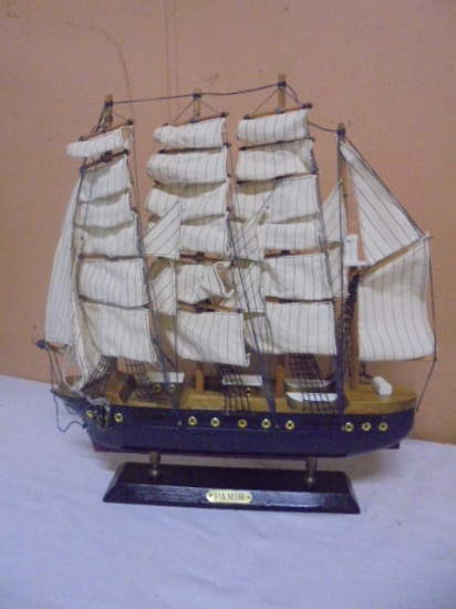 Large Wooden Pamir Sailing Ship