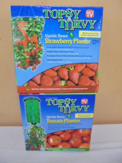 Topsy Turvy Upside Down Strawberry & Tomato Planters
