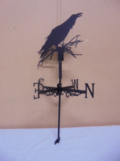 Metal Weatner Vane w/Crow