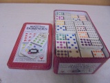Set of Cardinal Mexican Train Dominoes