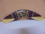 Handcrafted and Hand Painted Austrailian Boomerang
