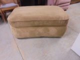 Large Rolling Upholstered Storage Ottoman